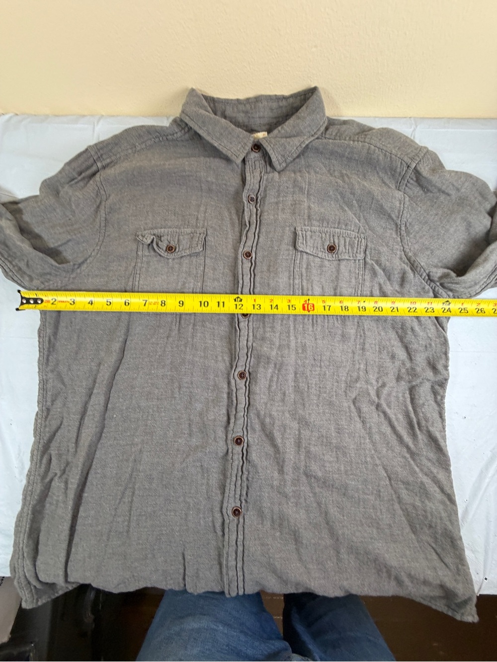 G.H. Bass & Co. Gray Button-Down Super Soft Casual Shirt - Picture 5 of 7